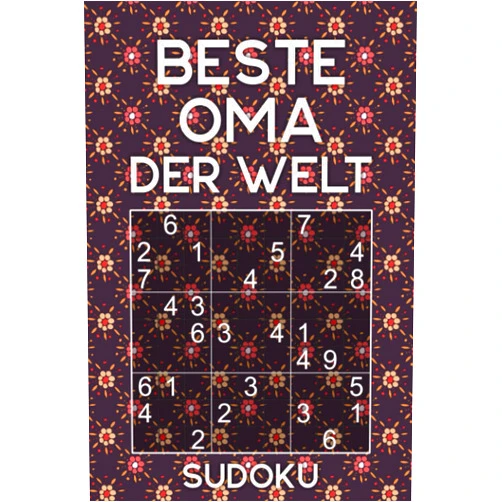 Omi Geschenk Print BESTE OMA DER WELT - Sudoku: Rätselbuch als Geschenk für die Großmutter | Über 300 Sudoku Rätsel | Einfach - Mittel | Reisegröße ca. DIN A5 (German Edition)