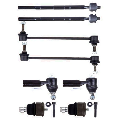 LSAILON 8pcs Front Inner Outer Tie Rod Ends Sway Bar End Links Lower Ball Joints Kit Fit 2001-2004 for Ford Escape 2001-2004 for Mazda Tribute