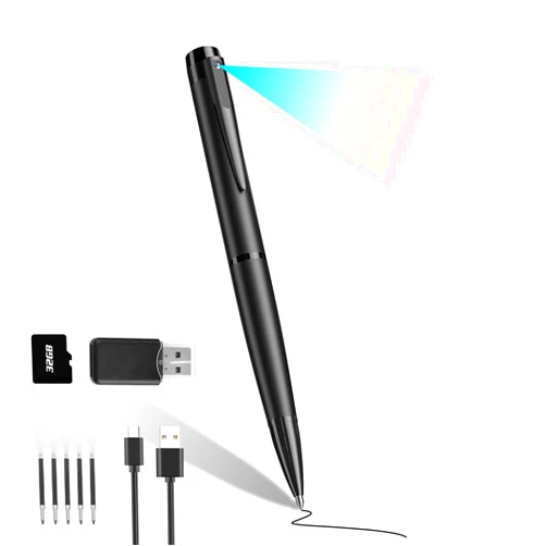 TAOZHI Hidden Camera Ultra HD 1080P Spy Camera Pen Portable Security Cam with 32GB SD Card Loop Recording or Photo Nanny Mini Cam for Indoor and Outdoor
