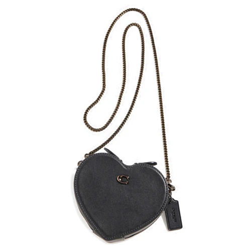 Coach Women's Glovetanned Leather Heart Crossbody 14