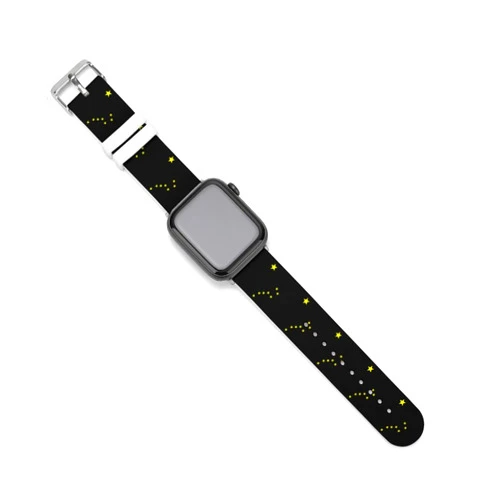 Generic Alaska State Flag Logo Silicone Watch Band Compatible with IWatch Wristbands Soft Replacement Strap