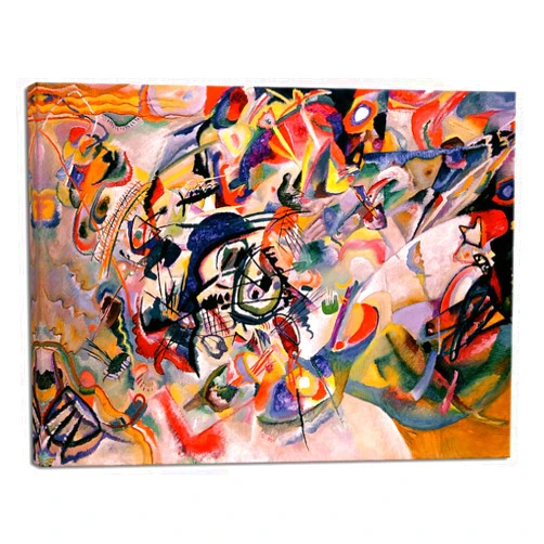 Wieco Art Canvas Prints Composition VII, 1913 by Wassily Kandinsky Classic Art Reproductions Canvas Wall Art for Home Decoration