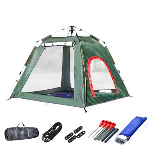ZTYGXMB Ice Fishing Tent Pop Up 3-5 Person Ice Fishing Shelter with Carrying Bag, Ice Anchors and Windows, Portable Ice Shanty for Winter Fishing B2+mat