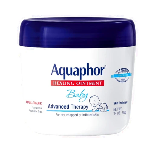 Aquaphor Baby Healing Ointment Advanced Therapy Skin Protectant, Dry Skin and Diaper Rash Ointment, 14 Oz Jar