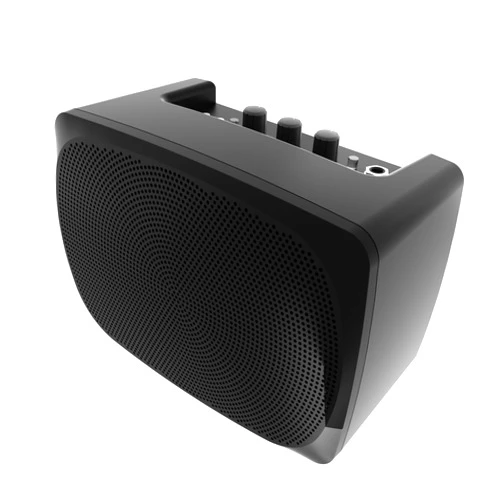 Lotmusic POP10B Mini Electric Guitar Amplifier, Portable Electric Amp, Small Amp for Guitars W/Dual Channel & Aux in Jack and Battery Supported (Bass)