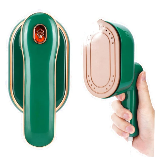 Biupky Mini Steam Iron for Clothes, Biupky Travel Steamer for Clothes Portable Steamer Travel Iron, Micro Steam Iron Mini Handheld Steamer Support Dry And Wet Ironing for Home Travel (Green)