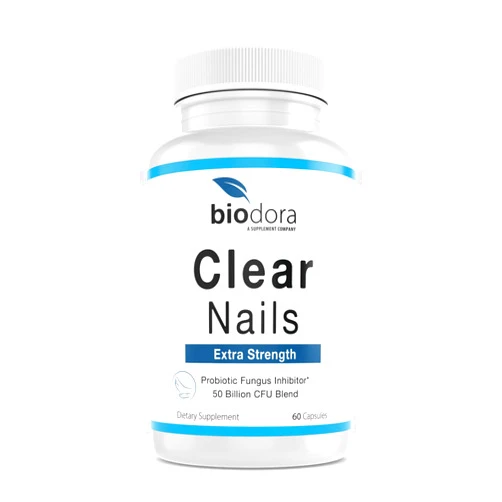 Biodora Clear Nails - Extra Strength - Probiotic Fungus Inhibitor - 50 Billion CFU