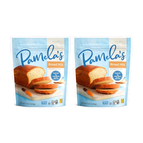 Pamela's Products Amazing Gluten-Free Bread Mix, 4-Pound Bag (Pack of 2)