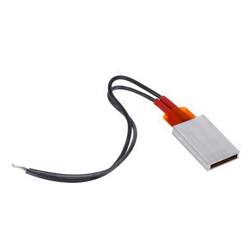 Keenso PTC Heating Plates, AC DC 12V Aluminum Shell Ceramic Heating Plate, Temperature Ceramic Thermostatic, Applicable Miniature Heating(80℃ 2—5W)(110℃ 3-10W)