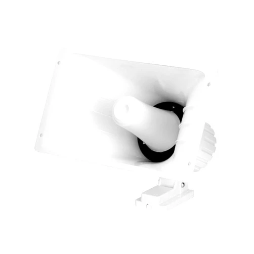 QWORK Power Horn Speaker, 100W 8 Ohms Indoor/Outdoor PA Speaker, White