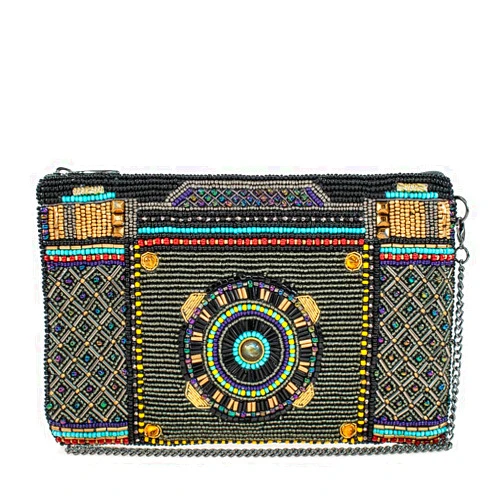 Mary Frances Shutterbug Beaded Camera Crossbody Phone Bag, Multicolor