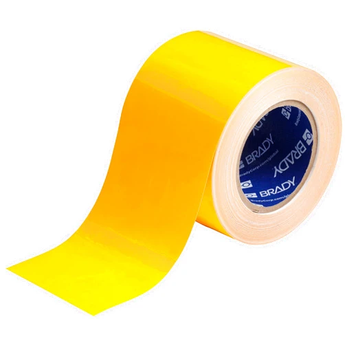 Brady ToughStripe Floor Marking Tape - Yellow, Non-Abrasive Floor Tape - 2