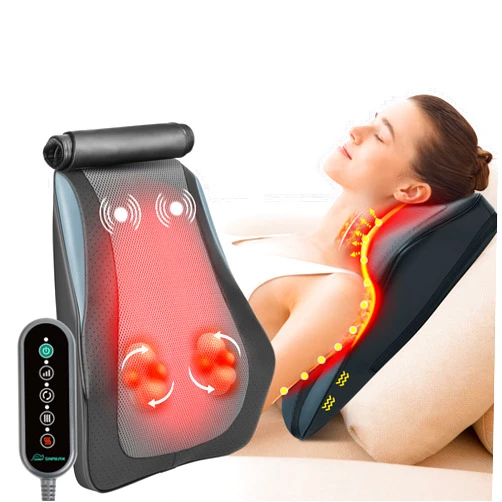 Snailax Back Massager for Back Pain Deep Tissue, Shiatsu Lower Back Neck Massager with Heat, 3D Kneading Massage Pillow for Back Neck Shoulder Legs, Gifts for Mom, Dad, Women