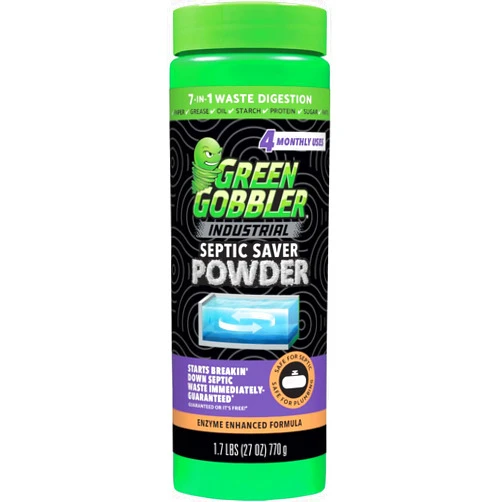 Green Gobbler Septic Tank Treatment Powder | 7 -in- 1 Waste Digestion | 4 Month Supply