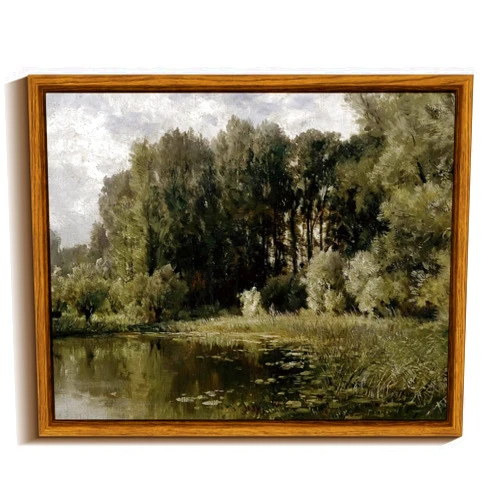 VIYYIEA Framed Canvas Wall Art Home Decor, Vintage Landscape Botanical Prints, Rustic Farmhouse Wall Decor, Mid Century Modern Decor Art Prints, Nature Room Decor Wall Pictures for Living Room Bedroom