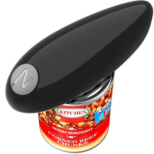 Arthi Electric Can Opener One Touch Switch Smooth Edge Automatic Electric Can Opener, Food-Safe and Battery Operated Handheld Can Opener, Kitchen Gifts for Arthritis and Seniors
