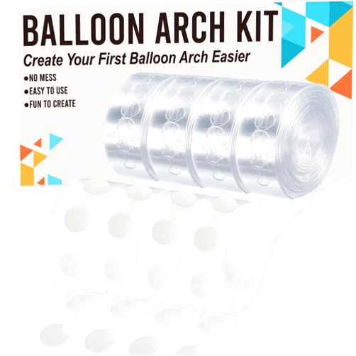 ALLFUN Balloon Arch Kit, 65.6 Ft Balloon Decorating Garland Strip and 400 Pcs Glue Point Dots Tape for Balloon Arch, Decorations Making