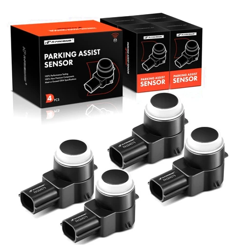 A-Premium 4-PC Reverse Backup Parking Aid Assist Sensor Compatible with Chevy, GMC, Buick, Cadillac & Saturn Models - Silverado, Traverse, Tahoe, Sierra, Yukon, Enclave, DTS, SRX, Escalade, Outlook