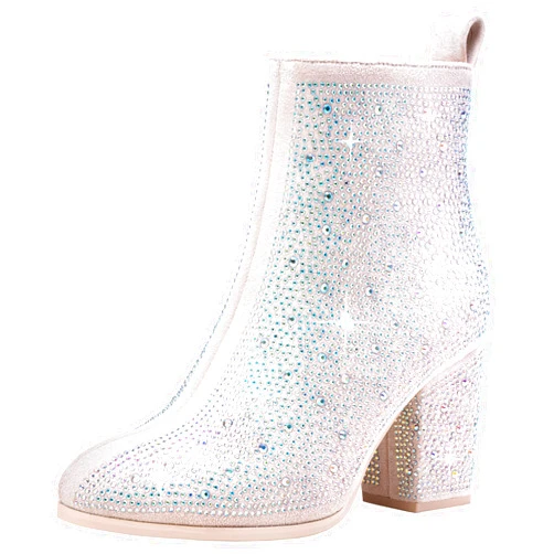 Jeossy Women's 9637A Dressy Ankle Boots,Fashion Block Heel Booties