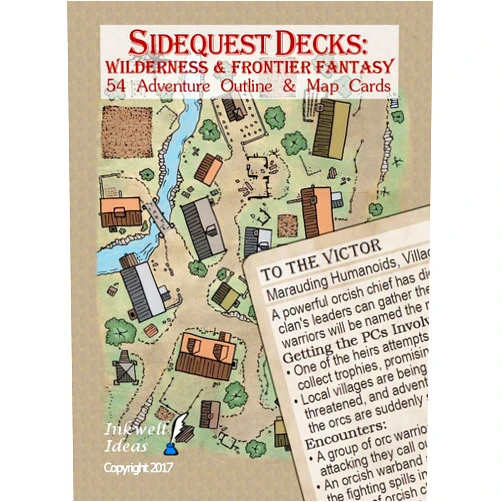Inkwell Ideas Sidequest Decks: Wilderness & Frontier Fantasy