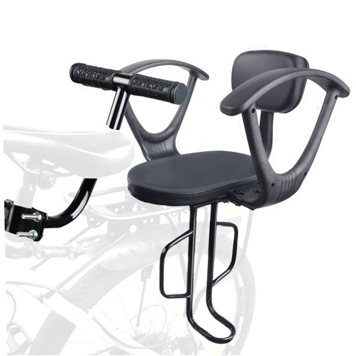 OUSEXI Rear Child Bike Seat with Thick Backrest, Rear Child Bicycle Seat Design for Children Aged 2 to 8 Years Old, One Size (Black-a)