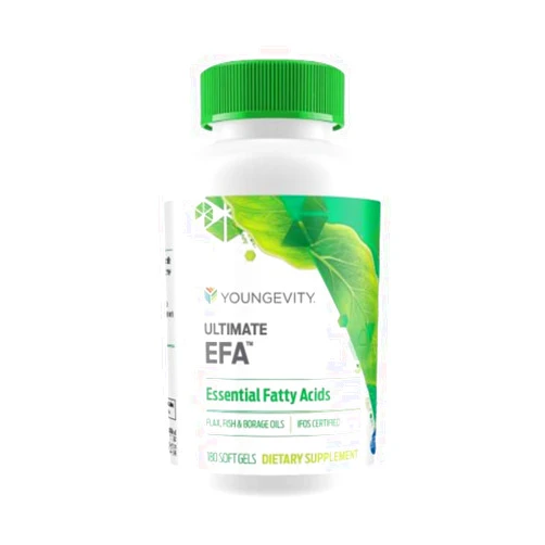 Youngevity Ultimate EFA - Organic Source of Essential Fatty Acids | Omega 3, 6, & 9 | Made from Borage, Flax & Fish Oil | 180 Soft Gel Capsules