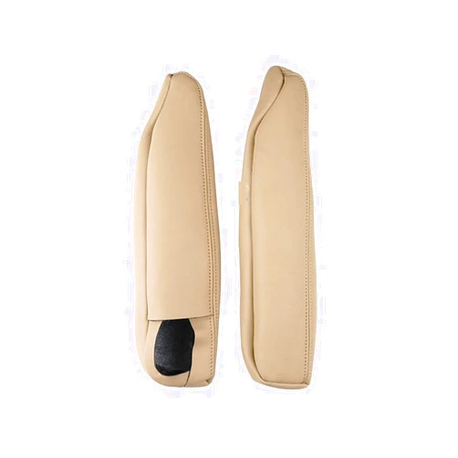 JEMETA Fit for Land Rover Discovery 3 4 2004-2016 Fit for Range Sport 2005-2013 Microfiber Leather W/Foam Seat Armrest Handle Cover Trim Decoration (Color : Beige, Size : 1)