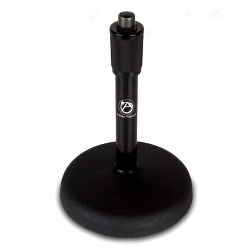Atlas Sound Atlas DS7E Round Base Adjustable Height Desktop Microphone Stand 8-13 inch - Ebony