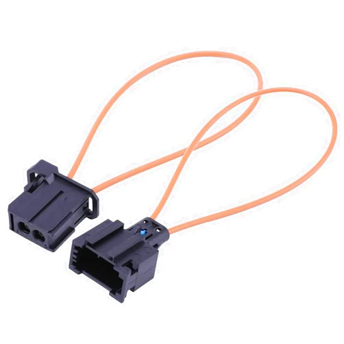Golden^Li Most Fiber Optic, 2 Pack Universal Optical Female & Male Adapter Loop Bypass Cable for Radio and Audio Mercedes BMW VW Audi Porsche SOS FIX(13.5cm/5.3in) (Set 2)