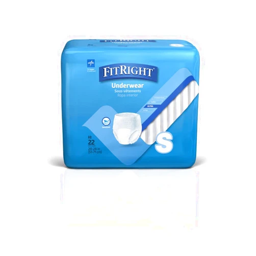 Medline Protection Plus Disposable Protective Incontinence Underwear, Small, 20 to 28