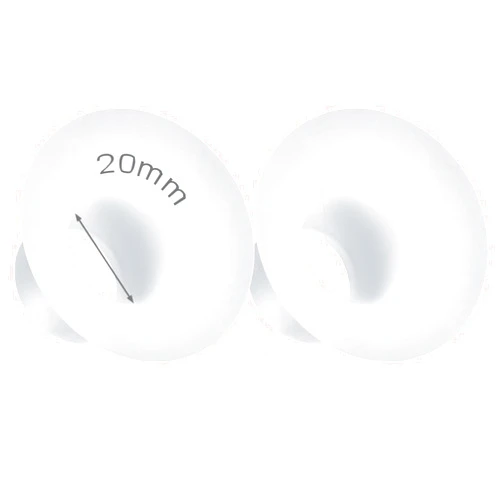 Durceler 20mm Silicone Flange Inserts Compatible with Medela/for Spectra S1 S2 / Elvie / S18 S21 / Momcozy S9 S12/ TSRETE 24mm Breast Pump Shields or Freemie 25mm; Reduce Nipple Tunnel Down to 20mm