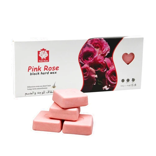 EARAYWAX Hard Wax, 1lb Wax Blocks for Hair Removal Sensitive Skin with Rose Formula, Perfect for Full Body, Facial, Brazilian Bikini, and Legs at Home Wax Refill for Women Men