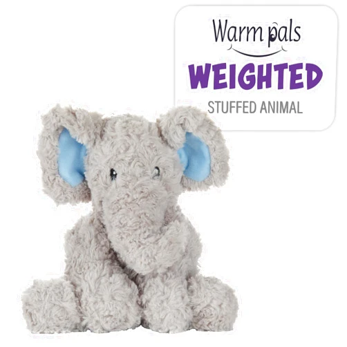 1i4 Group Warm Pals - Sweet Elephant - 1.5lbs - Cozy Microwavable Lavender Scented Plush Toys - Heated Stuffed Animal - Heatable Coolable Bedtime Comfort Plushie