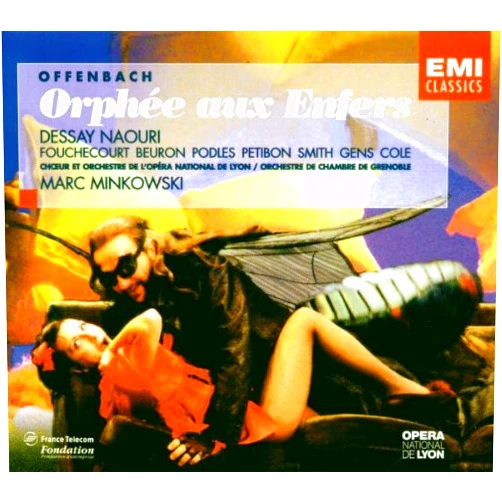 Jacques Offenbach (Composer), Marc Minkowski (Conductor), Orchestre de l'Opéra National de Lyon (Orchestra), Natalie Dessay (Performer), Laurent Naouri (Performer), Jean-Paul Fouchécourt (Performer), Yann Beuron (Performer), Ewa Podles (Performer), Patricia Petibon (Performer), Véronique Gens (Performer) & 7 more Format: Audio CD Offenbach: Orphée aux Enfers
