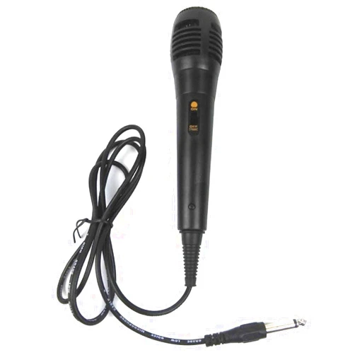 Standard Singing Machine Unidirectional Dynamic Microphone with 5 Ft. Cord