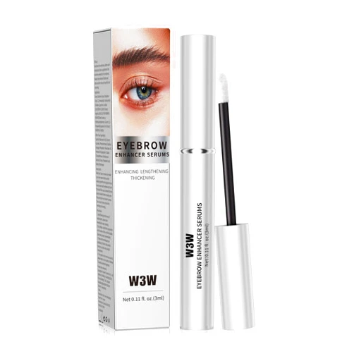 W3W Eyebrow Growth Serum,Natural Eyebrow Serum Enhancer For Fuller and Thick Longer Brows in 4 Weeks,Eyebrow Serum To Grow Brows,Lash and Brow Serum Plant Extracts(White)