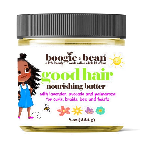 Boogie and Bean Good Hair Oil for Babies and Kids, Natural Baby Hair Products, Moisturizer For Black Babies Infants and Toddler, Hair Butter Moisturize Hair, Braids and Twists