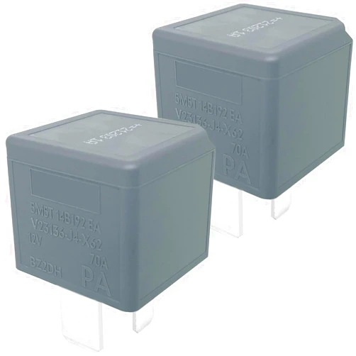 Sonzrod 2-Pack 5M5T-14B192-EA V23136-J4-X62 Relay - 70A 12VDC 4-Pin SPST Automotive Relay - Compatible with Ford Escape (2013-2019) & Select Models - Heavy-Duty Cooling Fan & Electrical System Replacement