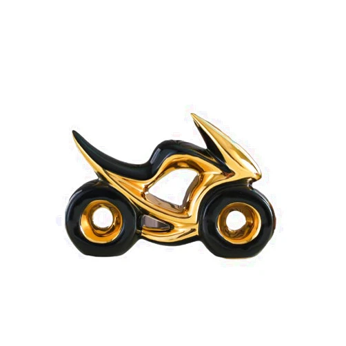 DnYu Modern minimalist motorcycle light luxury ornaments, living room foyer, wine cabinet decoration, TV cabinet, home decoration gifts
