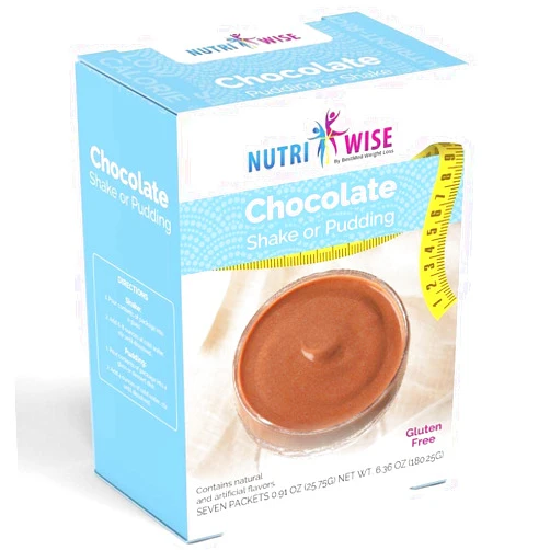NutriWise - Shake & Pudding | 7/Box | High Protein Diet | Healthy Nutrition | Appetite Control for Weight Loss | Gluten Free - Low Carb - Low Sugar - Low Fat (Chocolate)