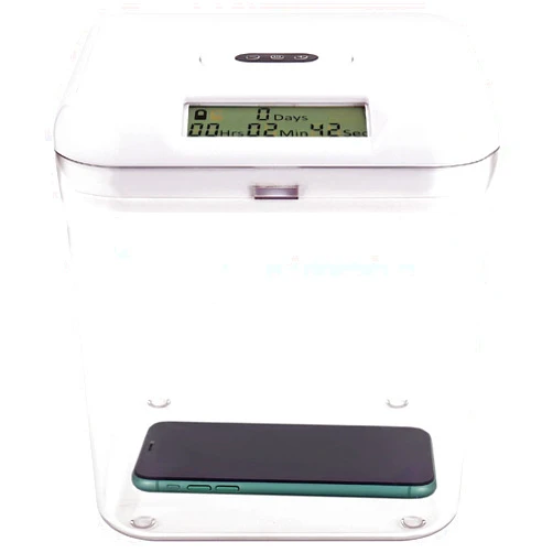 Tcoivs Time Lock Box, Phone Lock Box with Timer, Time Locking Container, Timed Lock Safe for Cell Phone, Snacks and Other Tempting Items