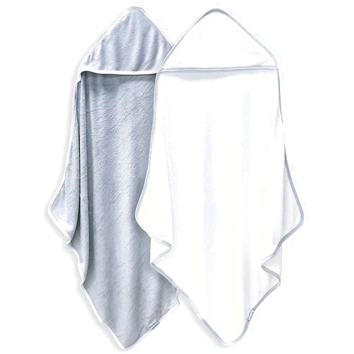 BAMBOO QUEEN 2 Pack Baby Bath Towel - Rayon Made from Bamboo, Ultra Soft Hooded Towels for Babies,Toddler,Infant - Newborn Essential -Perfect Baby Registry Gifts for Boy Girl