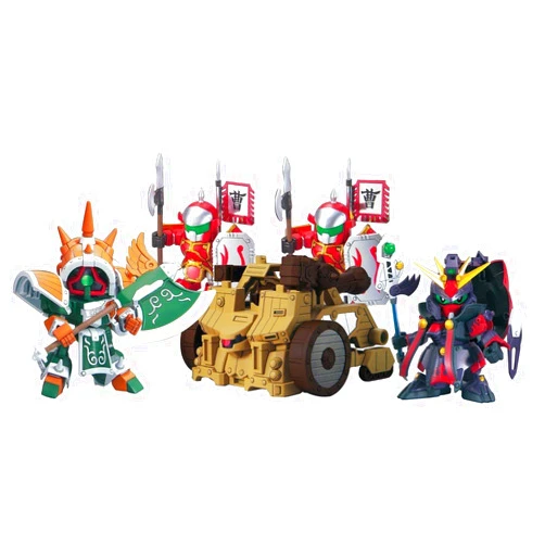 Bandai Hobby Sd BB #410 DianWei Asshimar, Jiaxu Ashtaron, Siege Weapon & Six Combining Weapons Set A BB Senshi Sangokuden