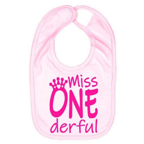 Aiden's Corner Handmade Cute Baby Girl 1st Birthday Bibs - First Birthday One Bib