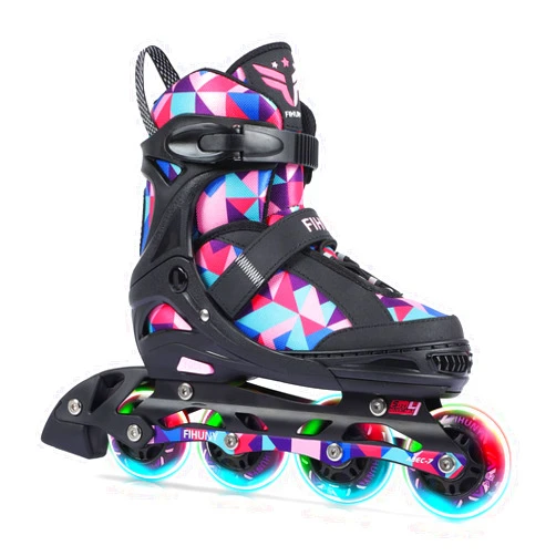 FIHUNY Adjustable Inline Skates for Kids and Adults with Light Up Wheels,Roller Skates for Girls and Boys,Women