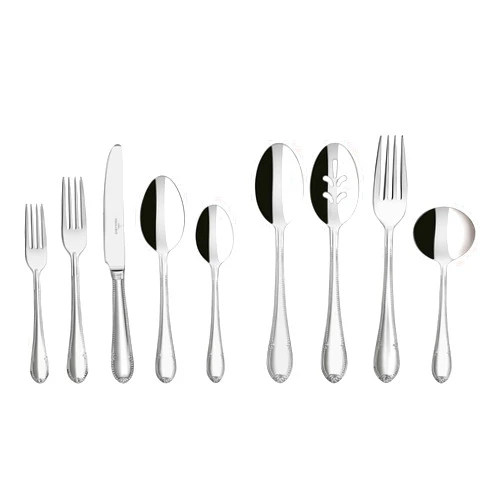 Villeroy & Boch Mademoiselle 64 Piece Flatware Set for 12, Includes Serving Pieces