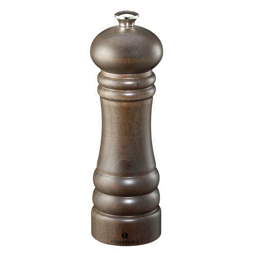 Zassenhaus Berlin Pepper Grinder Mill, 7.1-Inch, Dark Stained