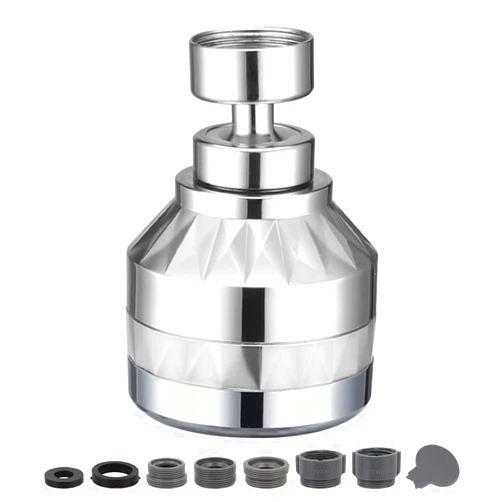 TXYGZ Faucet Extender for Kitchen Sink Faucet Sprayer Attachment Head, 360° Swivel Sink Faucet Aerator with 3 Flow Mode, High Pressure Anti-Splash Sink Sprayer Faucet Nozzle Head (Grey)