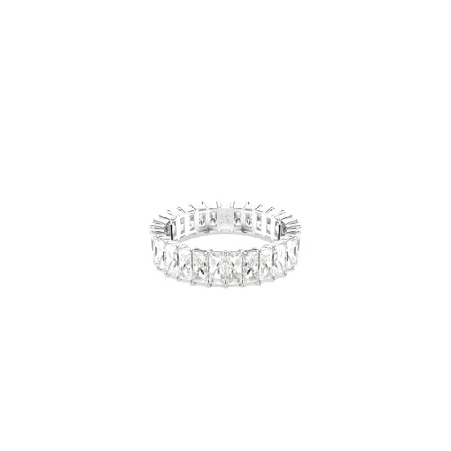Swarovski Matrix Ring, Baguette Cut, Clear, Rhodium Finish