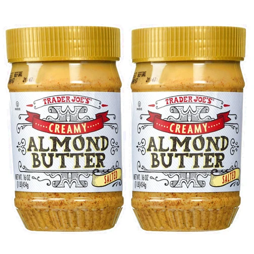 Trader Joe's Creamy Salted Almond Butter 16 oz (Pack of 2)